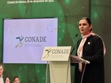 La titular de la Comisión Nacional de Cultura Física y Deporte (CONADE), Ana Gabriela Guevara