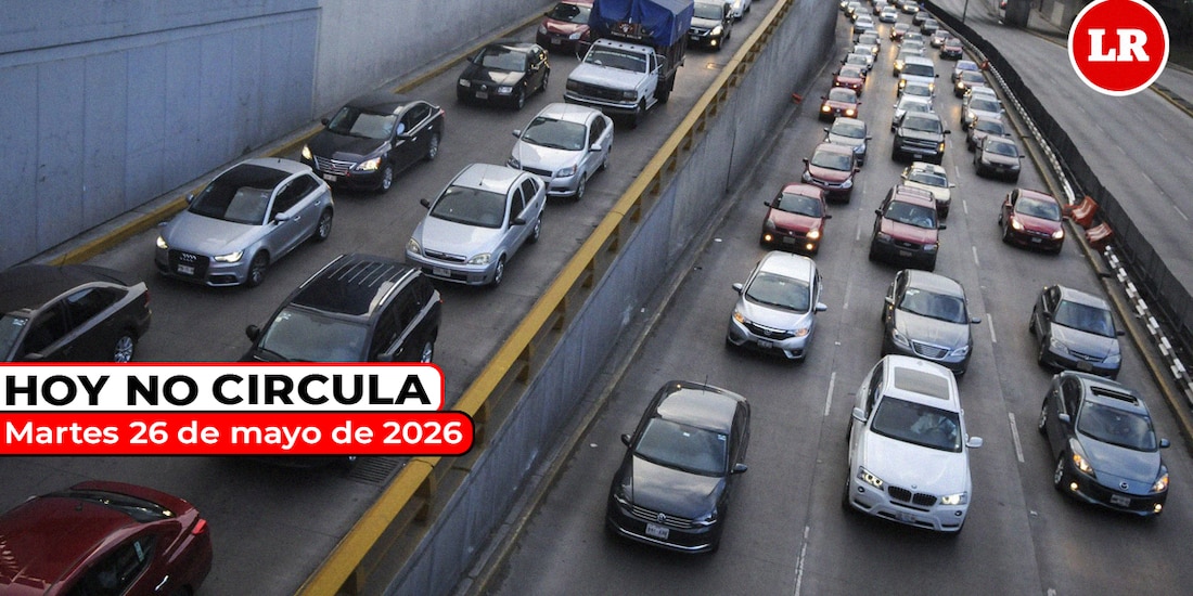 Revisa cómo aplica el Hoy No Circula este martes 26 de mayo de 2026 en la Zona Metropolitana del Valle de México.