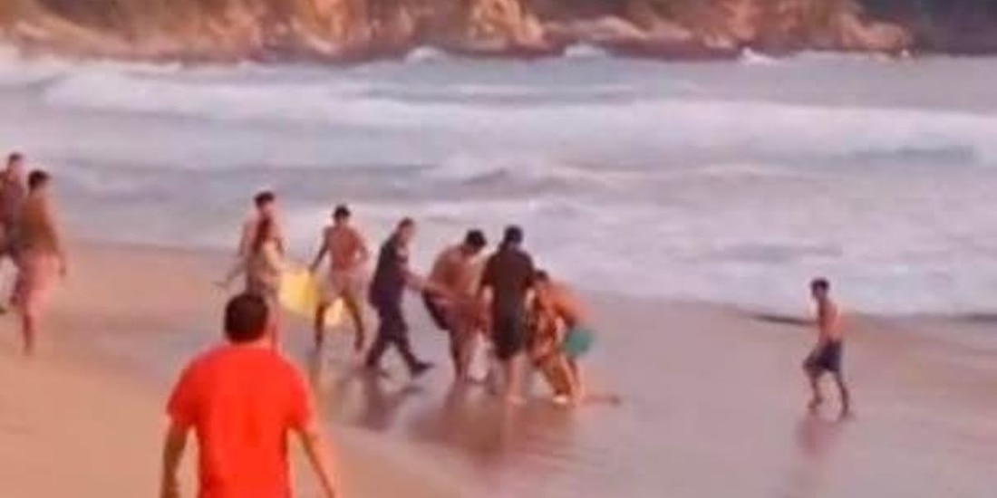 Momento de la tragedia.