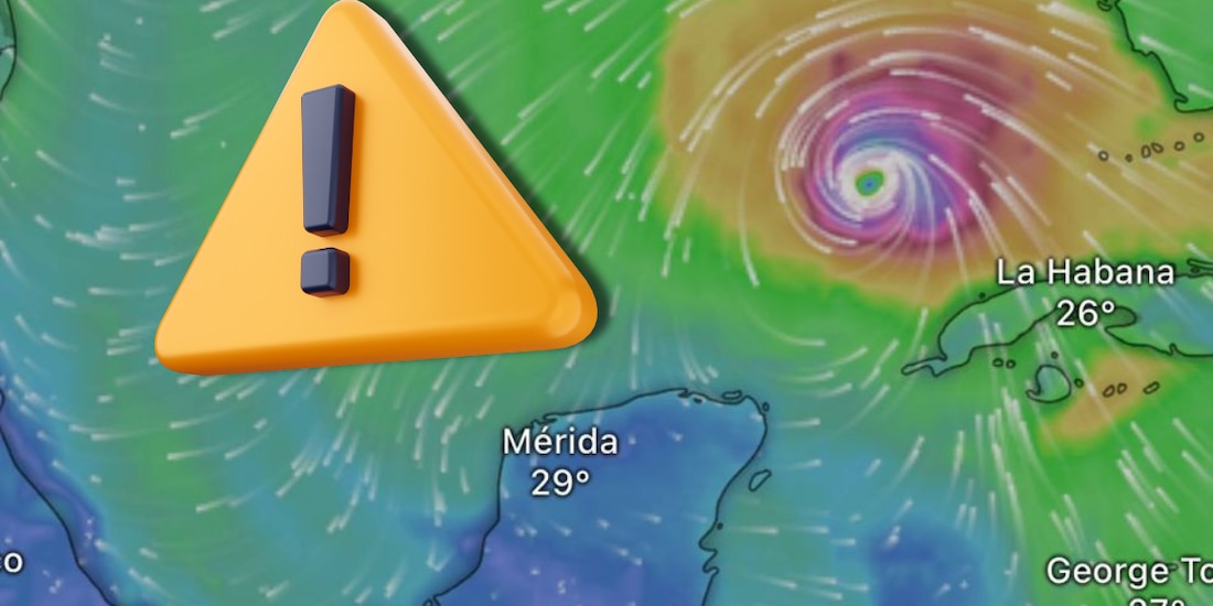 Huracán Rafael sigue acercándose a territorio mexicano