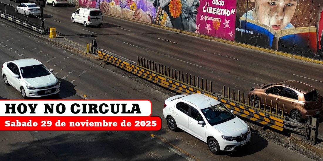 Te contamos qué autos descansan este quinto y último sábado de noviembre en la Ciudad de México y el Estado de México.