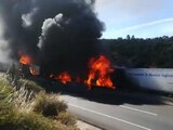Choque entre tráileres deja un muerto y 5 heridos en la autopista Arco Norte