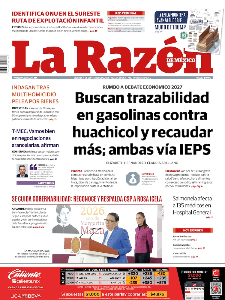 La Razón 04 Septiembre 2026