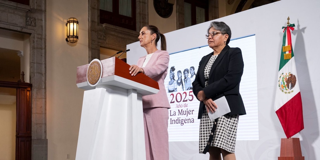 Claudia Sheinbaum y Raquel Buenrostro.