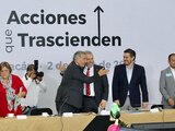 El titular de Segob y el gobernador de Michoacán.