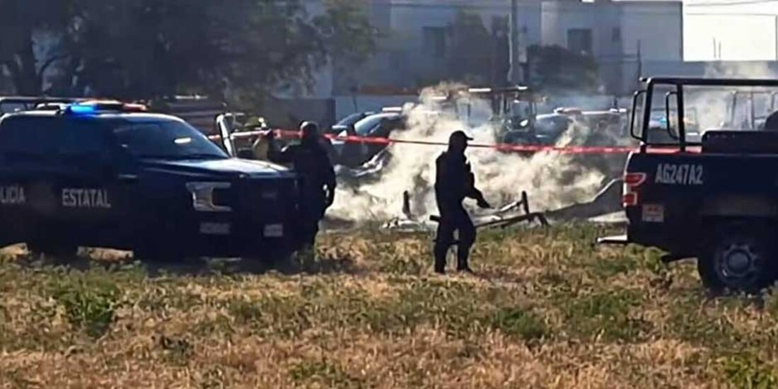 "Una parvada", posible causa del desplome de helicóptero en Aguascalientes, señala Fiscalía