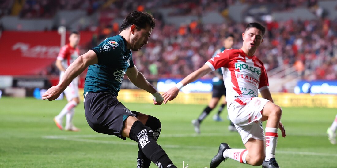 Necaxa y Chivas midieron fuerzas en Aguascalientes en cotejo de la novena fecha de la Liga MX.