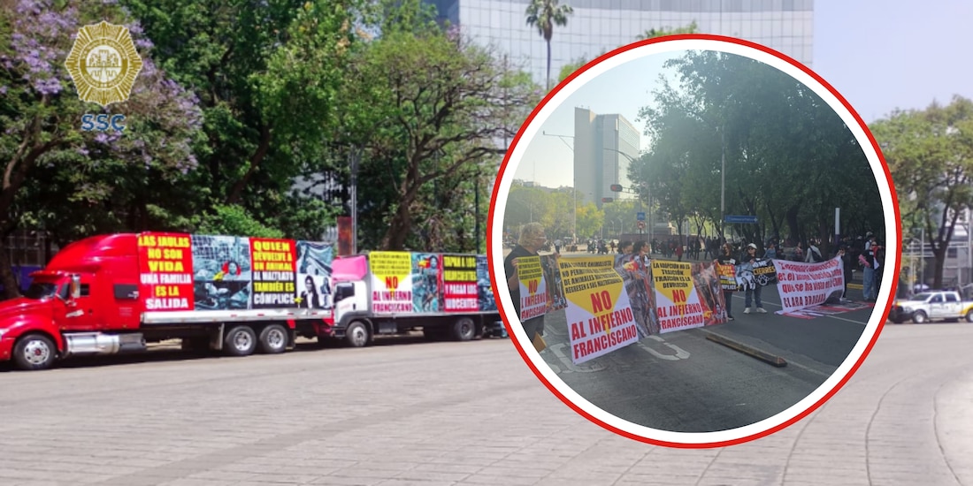 Bloqueo en Paseo de la Reforma
