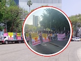 Bloqueo en Paseo de la Reforma
