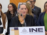 La consejera presidenta del INE, Guadalupe Taddei Zavala, el 21 de octubre de 2026.