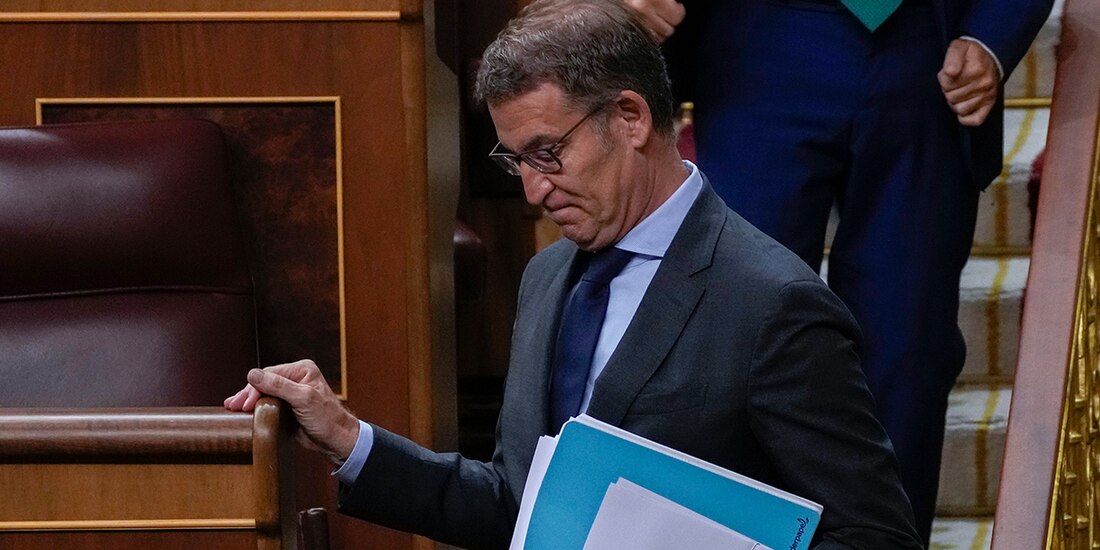 El dirigente del Partido Popular español, Alberto Núñez Feijóo