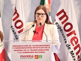 Imelda Castro durante su nombramiento como coordinadora estatal