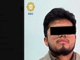 El detenido por parte de las autoridades.