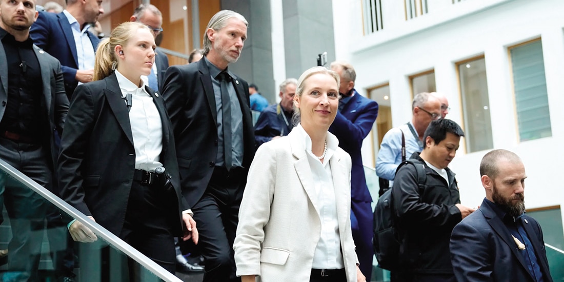La colíder del partido Alternativa para Alemania (AfD), Alice Weidel, ayer.