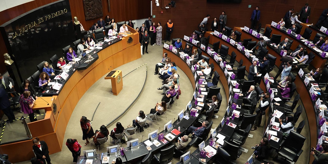 Un aspecto del Senado de la República