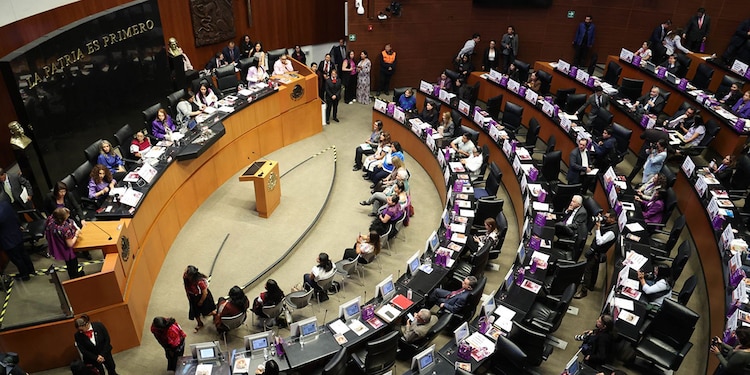 Un aspecto del Senado de la República