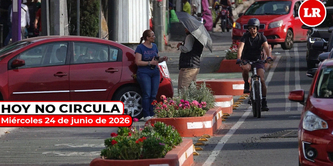 Consulta las medidas del Hoy No Circula para este miércoles 24 de junio de 2026 en la Zona Metropolitana del Valle de México.