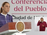 Claudia Sheinbaum, Presidenta de México, este lunes en Palacio Nacional.