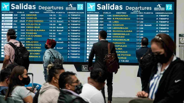 Vuelo cancelado en México.