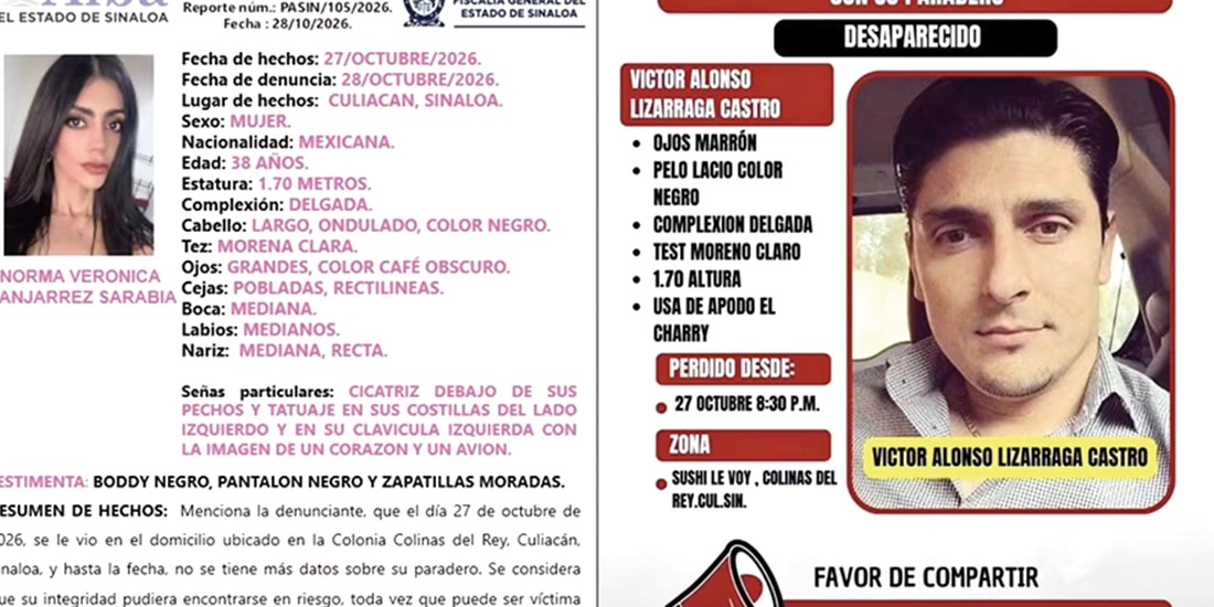 LAS VÍCTIMAS, en las fichas de búsqueda para localizarlas, difundidas ayer.