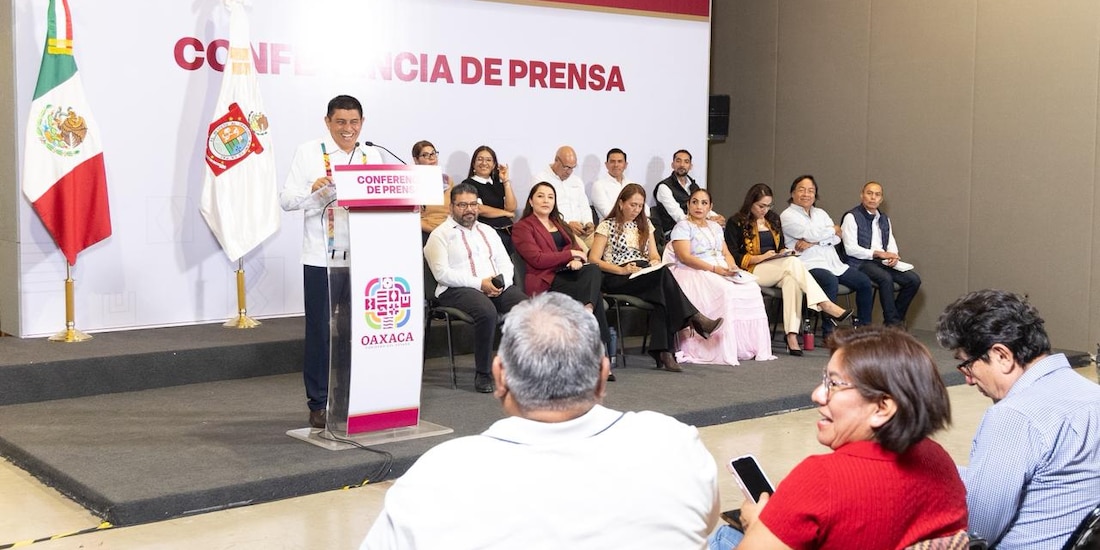 El gobernador Salomón Jara detalla los programas que se implementarán en Oaxaca.