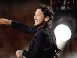 EL CANTANTE Christian Nodal en concierto, ayer