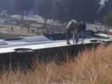 Camión de pasajeros vuelca sobre la carretera Toluca-México; reportan muertos y heridos