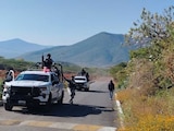 En esta carretera de Guanajuato ocurrió la agresión contra oficiales, ayer.