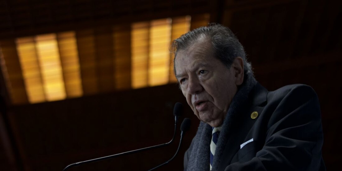 Porfirio Muñoz Ledo, diputado del grupo parlamentario Morena.