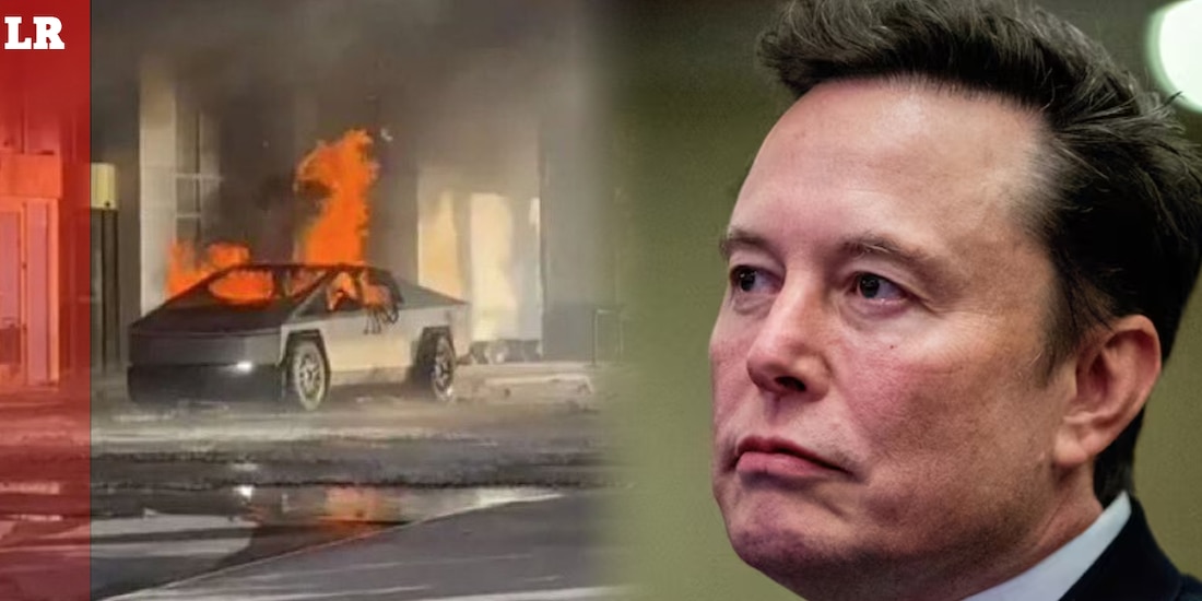 Una Cybertruck de Tesla explotó este miércoles frente al Hotel Trump en Las Vegas.