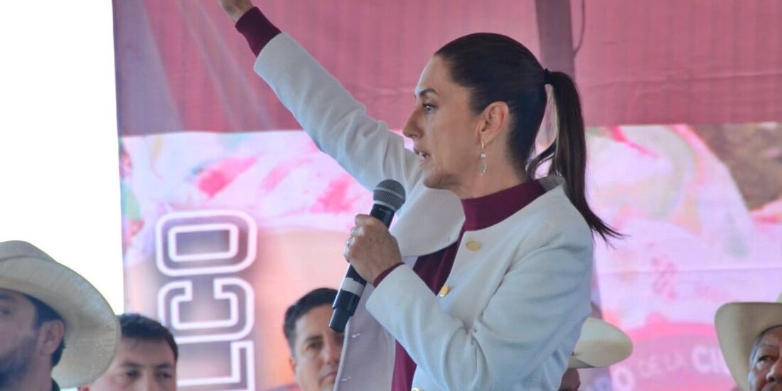 Claudia Sheinbaum en encuentro de productores de alimentos