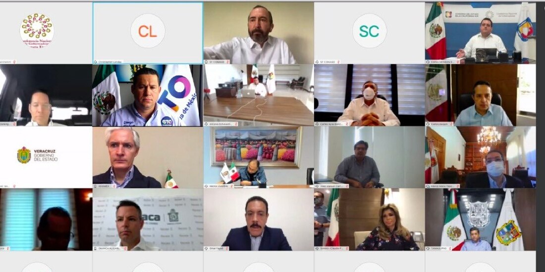 Reunión virtual de trabajo entre los integrantes de la Conago y el embajador de Estados Unidos