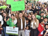 Al centro de la imagen el Gobernador constitucional Ricardo Gallardo.