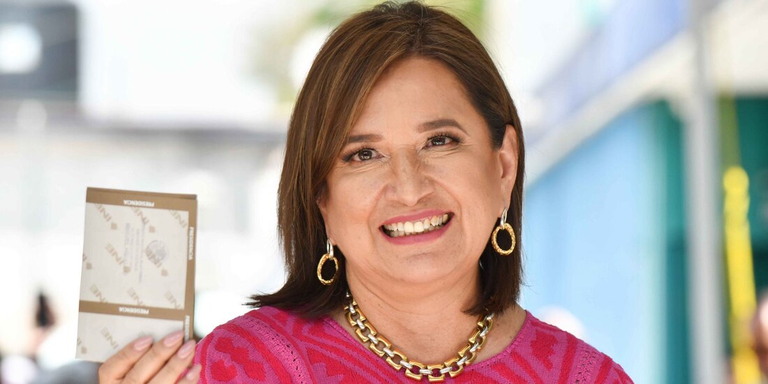 Xóchitl Gálvez, cuando emitió su voto, este 2 de junio.