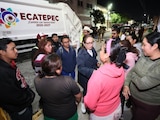 La presidenta municipal de Ecatepec, Azucena Cisneros, supervisó los recorridos nocturnos diseñados para mitigar riesgos hidráulicos.
