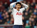 Heung-min Son en un partido con el Tottenham