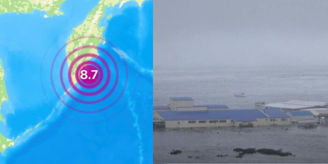 Evacuaciones en Japón por riesgo de tsunami tras fuerte terremoto en Kamchatka.