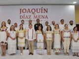 Joaquín Díaz Mena presenta a su gabinete para el periodo 2024-2030.