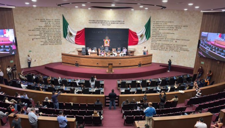 Aspecto del Congreso de Oaxaca.