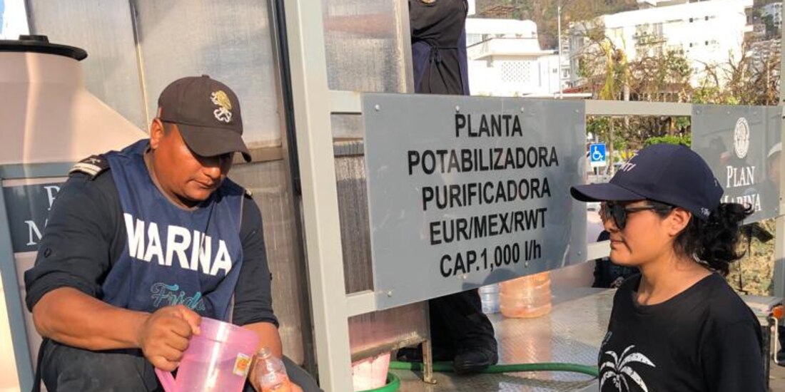 Apoyo de elementos de la Secretaría de Marina.