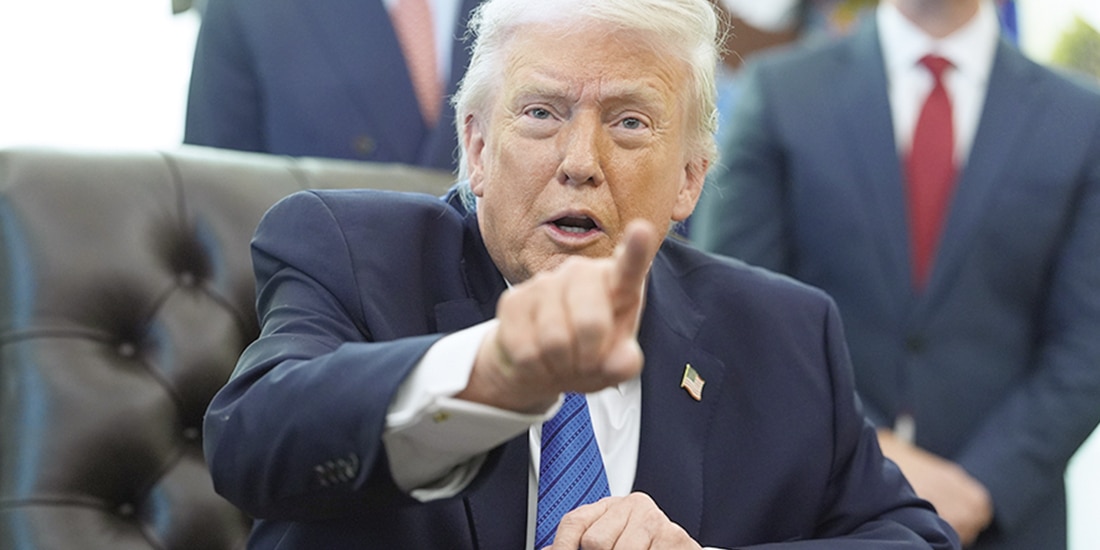 El presidente Donald Trump, ayer, en un evento en la Casa Blanca.