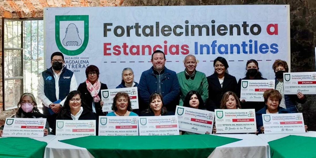 Entregan apoyos económicos a estancias infantiles de Magdalena Contreras.