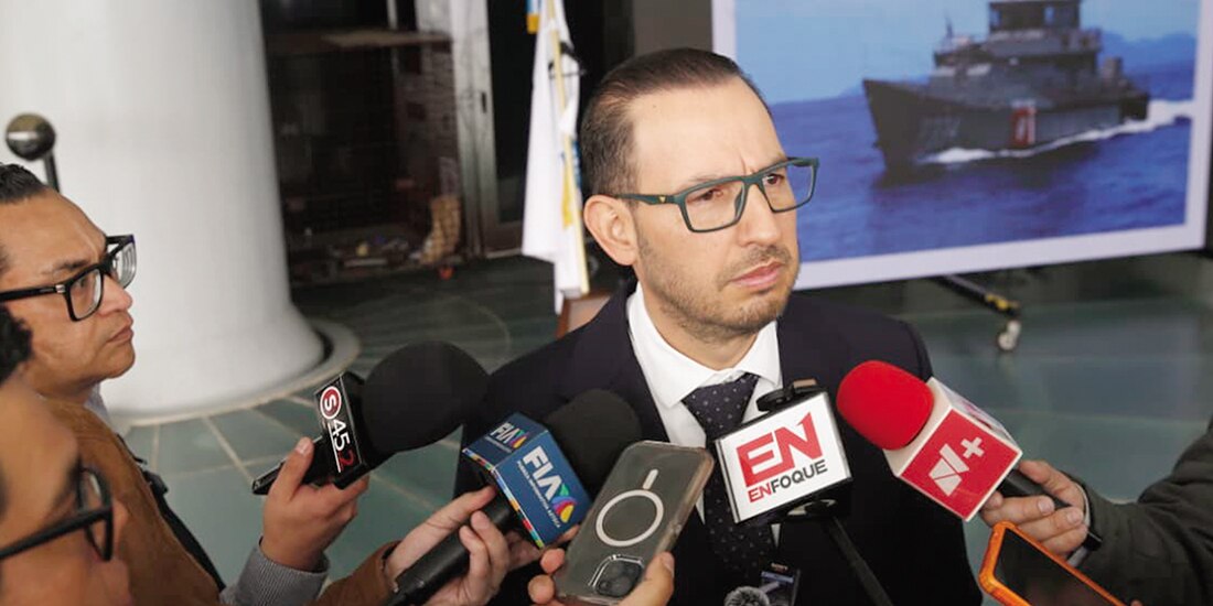 Marko Cortés, senador del PAN, el pasado 25 de marzo ,en entrevista con medios.