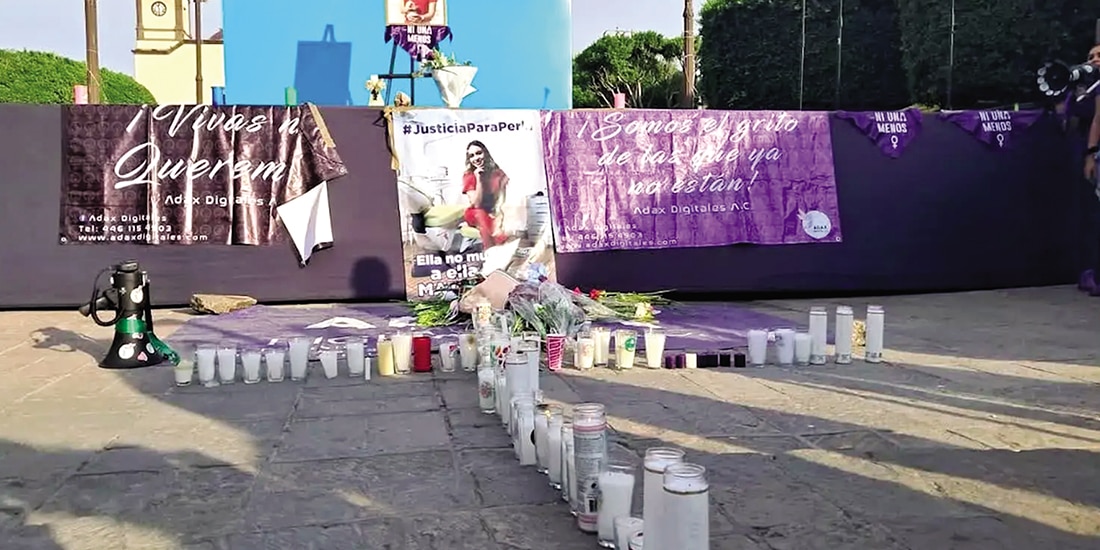 Dos casos de feminicidios en los que colectivas han demandado justicia en Querétaro.