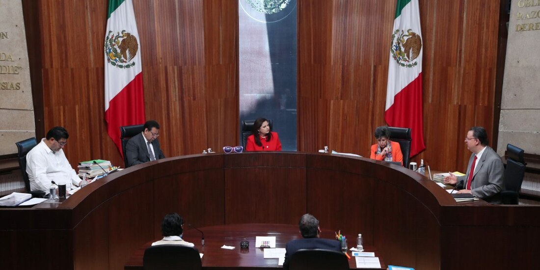 Sesión de la Sala Superior del TEPJF, el pasado 9 de abril.