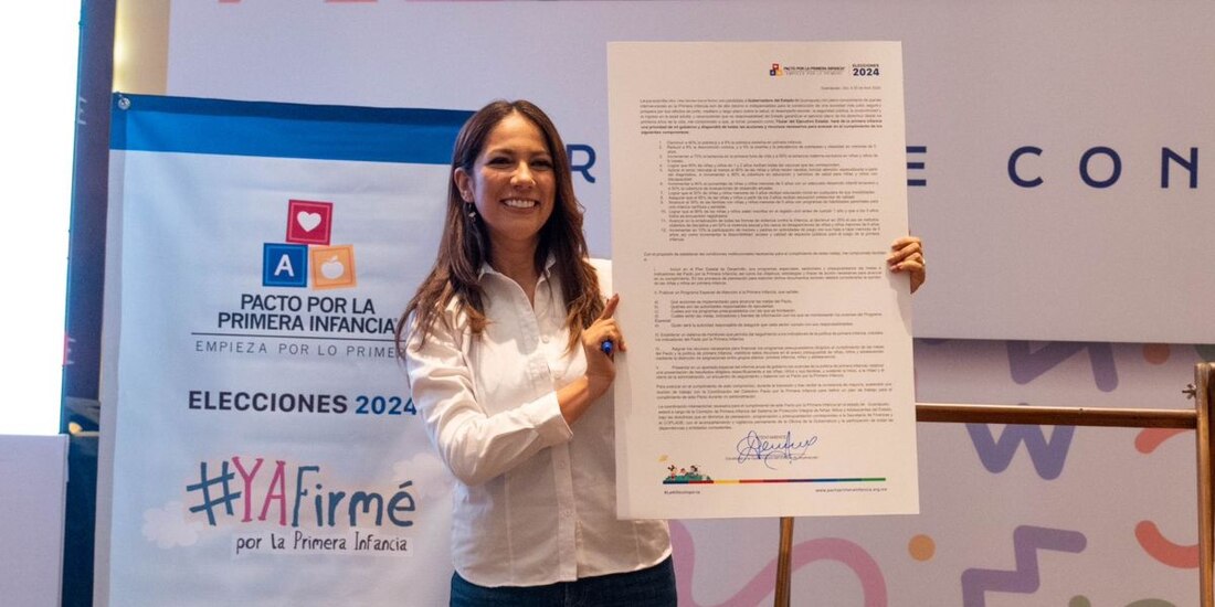 Libia Dennise García Muñoz Ledo firma compromisos por el futuro de Guanajuato.