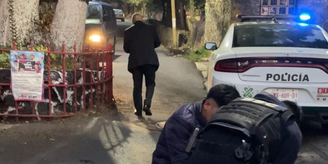 Detienen a Ricardo O'Farrill frente a su anexo y ante su padre