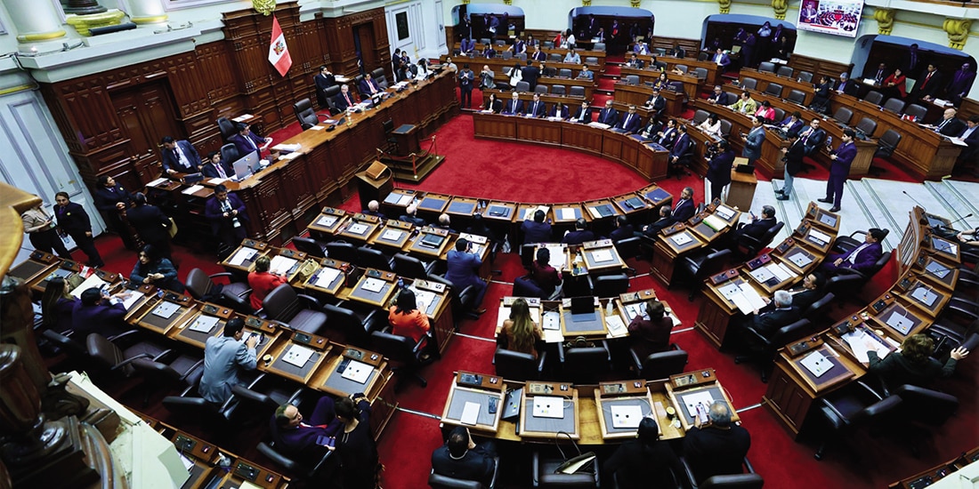 Sesión en el Congreso de Perú, en imagen de archivo.