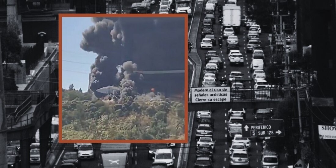 Accidente en la autopista Chamapa - Lechería.