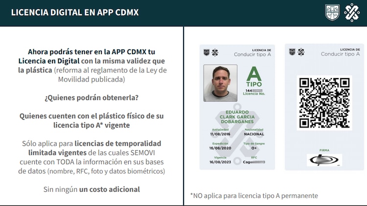 La nueva licencia digital podrá ser presentada en dispositivos móviles.